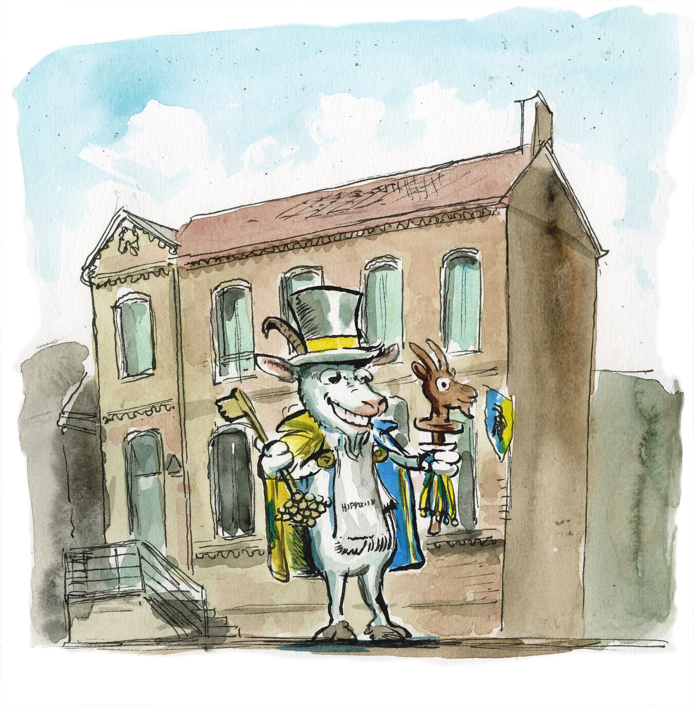 2 Hippenmajorsziege am Museum